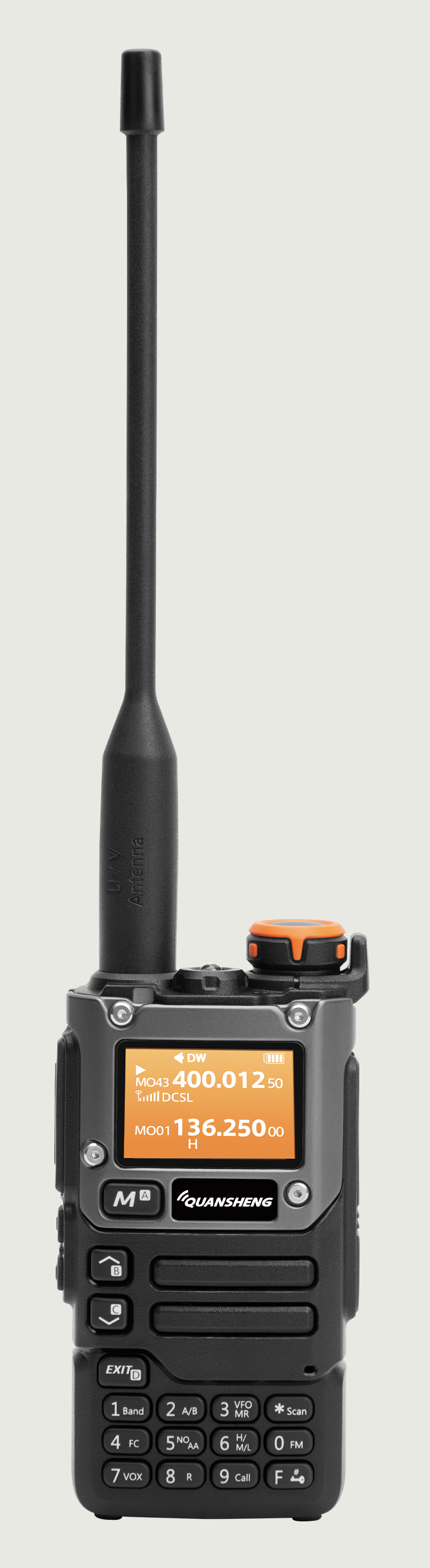 Quansheng UV-K5 V3 — pannello frontale